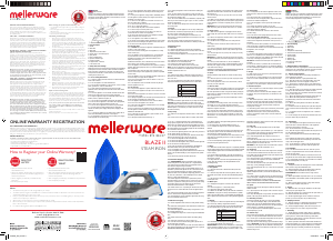 Manual de uso Mellerware 23200A Blaze II Plancha