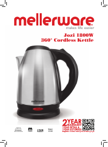 Manual Mellerware 22320 Jozi Kettle