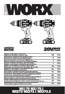 Manual Worx WX175 Maşină de găurit-înşurubat