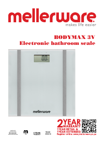 Mode d’emploi Mellerware 20551A Bodymax 3V Pèse-personne