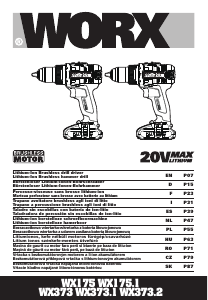 Bedienungsanleitung Worx WX175.1 Bohrschrauber