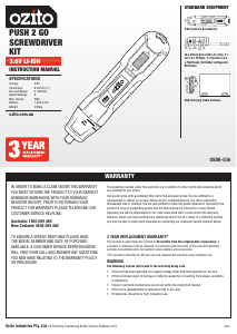 Manual Ozito OSDK-536 Screw Driver