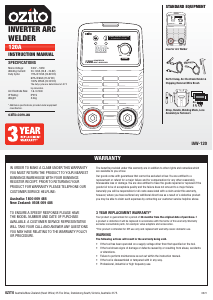 Manual Ozito IAW-120 Welder