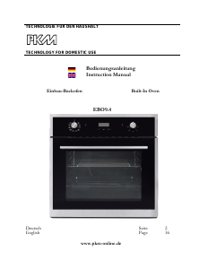 Manual PKM EBO9.4 Oven