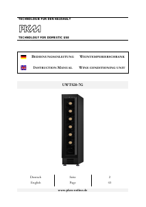 Manual PKM UWTS20-7G Wine Cabinet