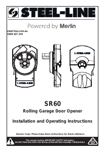 Handleiding Steel-Line SR60 Garagedeuropener