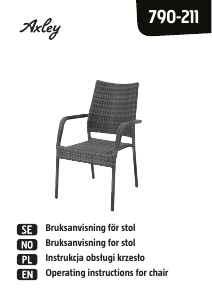 Bruksanvisning Axley 790-211 Trädgårdsstol