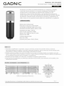 Manual de uso Gadnic MICCOND2 Micrófono