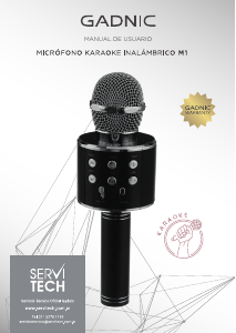 Manual de uso Gadnic MICROKAR1X Micrófono