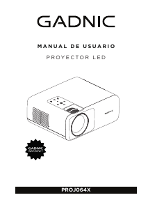 Manual de uso Gadnic PROJ064X Proyector