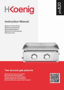 Manual H.Koenig PLX820 Barbecue