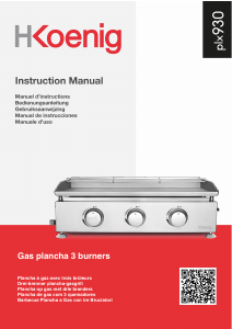 Manual H.Koenig PLX930 Barbecue