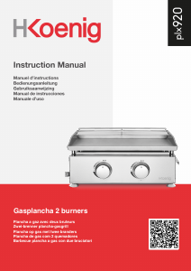 Manual H.Koenig PLX920 Barbecue