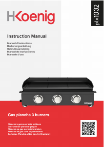 Manual de uso H.Koenig PLX1032 Barbacoa