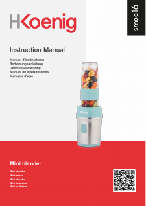 Handleiding H.Koenig SMOO16 Blender