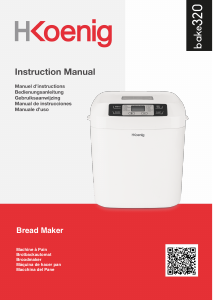 Manual de uso H.Koenig BAKE320 Máquina de hacer pan