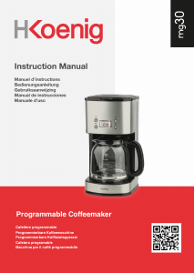 Manual de uso H.Koenig MG30 Máquina de café