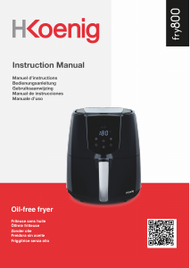 Manual de uso H.Koenig FRY800 Freidora