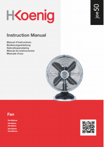 Manuale H.Koenig JOE50 Ventilatore