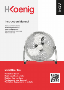 Manuale H.Koenig JOE30 Ventilatore