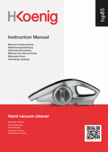 Manual de uso H.Koenig TCP85 Aspirador de mano