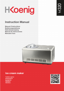 Manuale H.Koenig HF320 Macchina del gelato