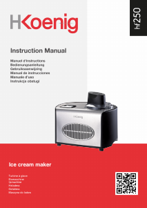 Manual de uso H.Koenig HF250 Máquina de helados