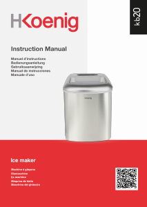 Manual de uso H.Koenig KB20 Máquina de hacer hielo