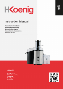 Manual H.Koenig GS8 Juicer