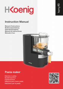 Manual de uso H.Koenig HOMY90 Máquina de pasta