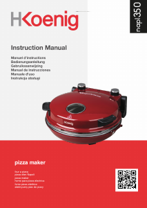 Instrukcja H.Koenig NAPL350 Piec do pizzy