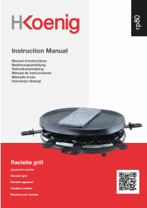 Mode d’emploi H.Koenig RP80 Gril raclette