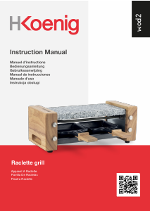 Manuale H.Koenig WOD2 Raclette grill