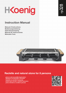 Manuale H.Koenig RP328 Raclette grill