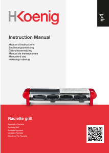 Manual de uso H.Koenig RP4 Raclette grill
