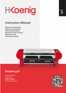 Manuale H.Koenig RP2 Raclette grill
