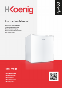 Manual de uso H.Koenig FGX480 Refrigerador