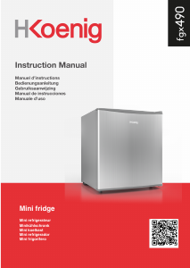 Manual de uso H.Koenig FGX490 Refrigerador