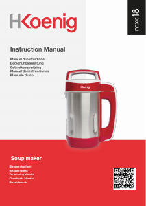 Manual H.Koenig MXC18 Soup Maker