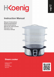 Manual H.Koenig VAP12 Steam Cooker