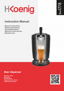 Manual de uso H.Koenig BW1778 Tirador de bebidas