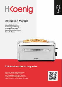 Manual H.Koenig TOS32 Toaster