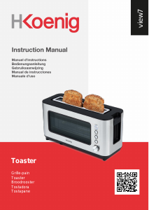 Manual H.Koenig VIEW7 Toaster