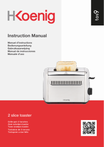 Manual de uso H.Koenig TOS9 Tostador