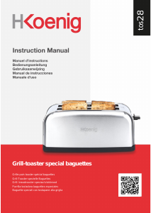 Manual H.Koenig TOS28 Toaster