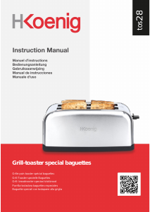 Bedienungsanleitung H.Koenig TOS28 Toaster