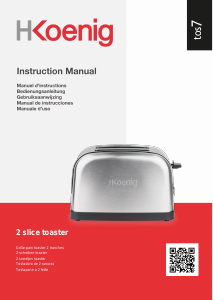 Manual H.Koenig TOS7 Toaster