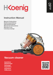 Manual H.Koenig STC60 Vacuum Cleaner