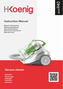 Manual H.Koenig AXO940 Vacuum Cleaner