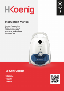 Manual H.Koenig AXO800 Vacuum Cleaner